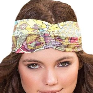 Maaji Yellow Beach Turban Reversible Headband